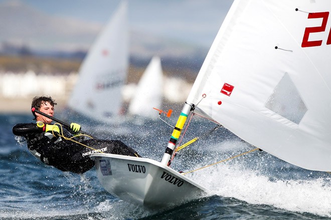 Michael Beckett,Laser Radial,GBR 202447 - 2012 RYA Volvo Youth National Championships ©  Paul Wyeth / RYA http://www.rya.org.uk